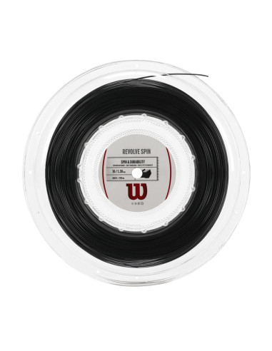 Wilson Revolve Spin 16 (Sort) Tennissnøre Rulle 